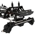MEUS Racing RC LCG GOLD RUSH V2 Carbon Fiber Chassis & SCX10 Nylon Portal Axles & 313mm Links & Drive Shafts for 1/10 SCX10 Capra
