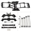 MEUS Racing RC LCG GOLD RUSH V2 Carbon Fiber Chassis & SCX10 Nylon Portal Axles & 313mm Links & Drive Shafts for 1/10 SCX10 Capra