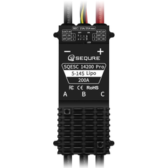 SEQURE 14200 Pro 200A 5-14S Brushless ESC (with 6-12V BEC) - AM32 Firmware