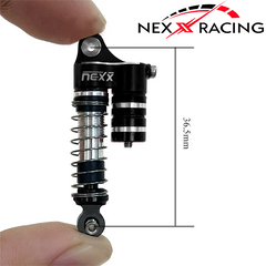 Nexx Racing Reservoir Shock (4 pcs) for 1/24 AX24 - BLACK - HeliDirect