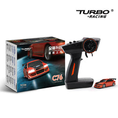Turbo Racing C76 1/76 RC Sports Car Mini Racing - Red