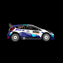 Rlaarlo White XTS Rally 1.2mm PC Car Body For XTS-F10 RC Rally Car