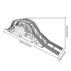 INJORA Bridge Course Obstacle Kit for 1/18 1/24 RC Crawers - HeliDirect