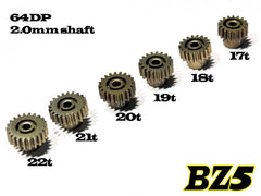 Atomic Hard Coated 64DP Pinion Set 17-22T (BZ5)