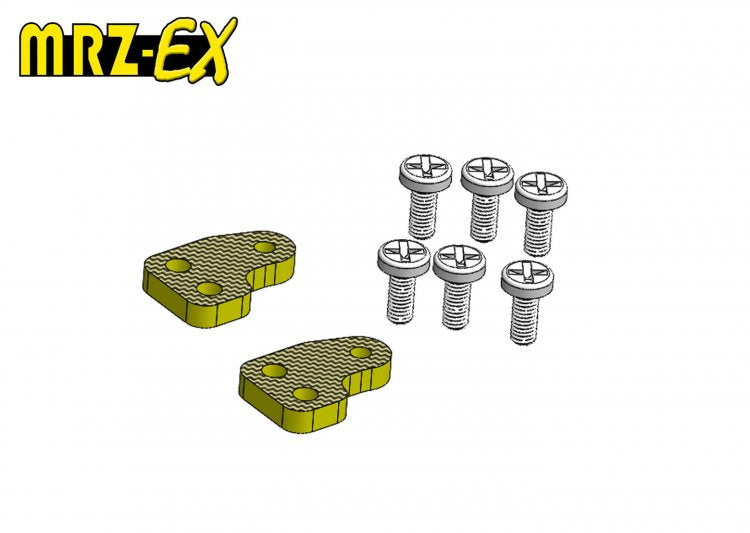 Atomic Lower Arm Droop Plate w/ M1.2 Screws (2 set) - HeliDirect