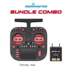 RadioMaster TX15 Max (Red) ExpressLRS Transmitter with RP3 H ELRS Receiver Bundle