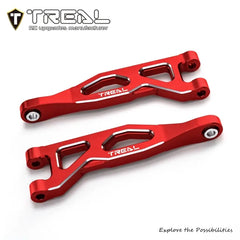 TREAL Aluminum 7075 CNC Machined Rear Upper Arms Set Upgrades for Arrma 1/18 GRANITE GROM - RED