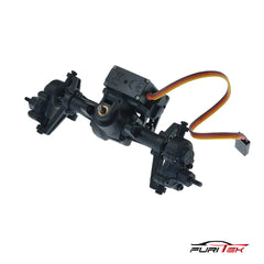 FURITEK COMPLETE PRE-BUILD FRONT AXLE SET WITH SERVO FOR FURITEK FX118 - HeliDirect