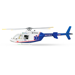 FlyWing BELL-407 GPS Scale RC Helicopter 470L Size W/ ACE Flight Controller (RTF)