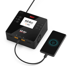 ISDT K2 Air AC 200W DC 1000W 20A Dual Channel Balance Lipo Charger - HeliDirect