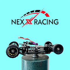 NXUSA-300-62 Nexx Racing Combo Dual Spring Center Oil Shock Premium + Conversion Battery Mount for Specter Kit - PURPLE - HeliDirect