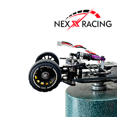 Nexx Racing “JUD” threaded carbon-fiber reinforced EVO Flanged Rear Wheels (2) pcs for Mini-Z - R11 OFFSET +2