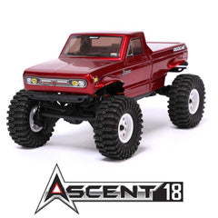 Redcat Ascent-18 - 1:18 Brushed Electric Rock Crawler (RED) With TORQ MLS-1025 Premium DIRECT-MOUNT Servo ( Free Horn Included)