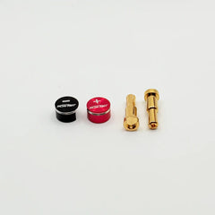 Furitek LowPro Bullet Plug Grips w/4-5mm Bullets (Black/Red)