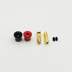 Furitek Heatsink Bullet Plug Grips w/5mm Bullets (Black/Red)