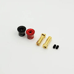 Furitek Heatsink Bullet Plug Grips w/5mm Bullets (Black/Red)