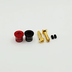 Furitek Heatsink Bullet Plug Grips w/4mm Bullets (Black/Red)