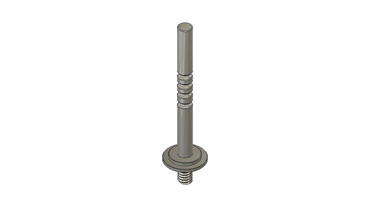 MWX Plated Center Shock Shaft - HeliDirect