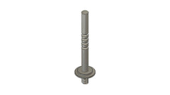 MWX Plated Center Shock Shaft - HeliDirect