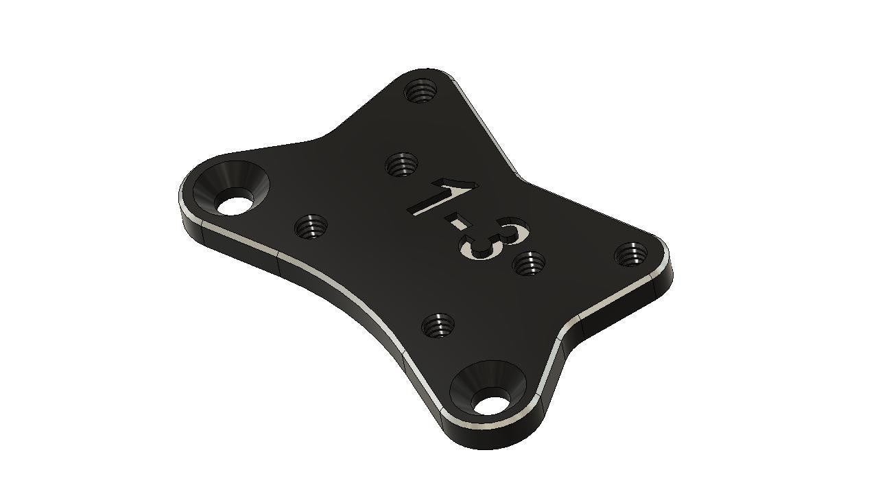 MWX R.1 ZS 1-3 (1 Camber 3 Castor) Plate - HeliDirect