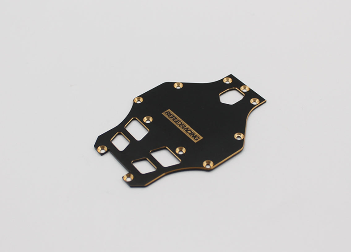 REFLEX RACING RX28 BRASS MAIN CHASSIS - HeliDirect