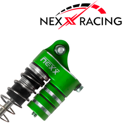 Nexx Racing Reservoir Shock (4 pcs) for 1/24 SCX24 - GREEN - HeliDirect
