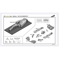GL Racing Lexan body for GL Formula One