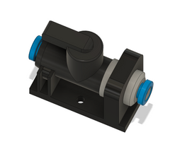 Festo 4mm Ball Valve Mount- Black
