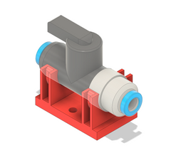 Festo 6mm Ball Valve Mount- Black