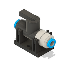 Festo 6mm Ball Valve Mount- Black