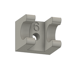 Fuel Line Holders 4mm (single) PKG 10- Black