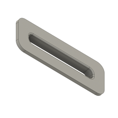 Wiring Grommet 12mm x 40mm Oblong Pkg 2- Black