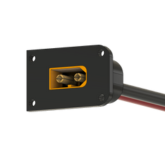 XT60 Female Housing Surface Mount Pkg 2- Black