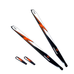 VULCAN ROTORS Precision Main Rotor Blades 700mm (Orange) free gift 105mm Tail Blades