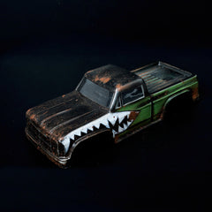 RADIANZ AXIAL SCX24 RAM Airbrush Lexan Body - FireTrack