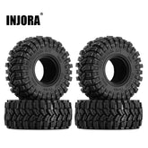INJORA 1.0" 58*24mm S5 All Terrain Super Soft Sticky Tires for 1/18 1/24 RC Crawlers (4) - HeliDirect
