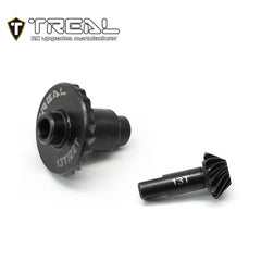 TREAL Harden Steel Axle Ring & Pinion Overdrive Gears Set 13T/22T w Spool Locker for 1/18 TRX-4M - HeliDirect