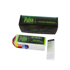 PULSE 4100mah 50C 29.6V 8S LiPo Battery - EC5 Connector - HeliDirect