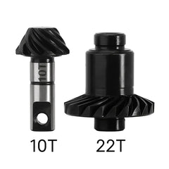 INJORA 22T/10T UNDERDRIVE GEARS Alloy Steel Helical Gears for 1/18 TRX4M - HeliDirect