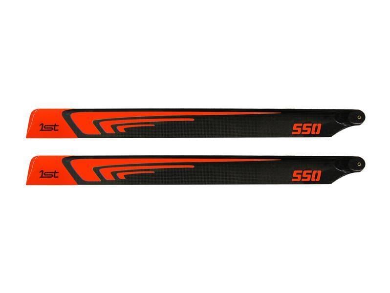 1st Main Blades CFK 550mm FBL (Orange) - HeliDirect