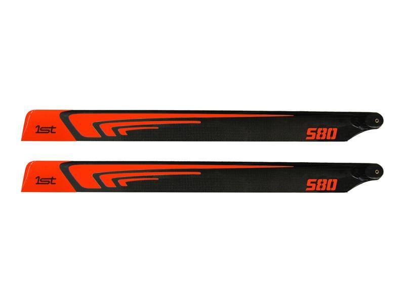 1st Main Blades CFK 580mm FBL (Orange) - HeliDirect