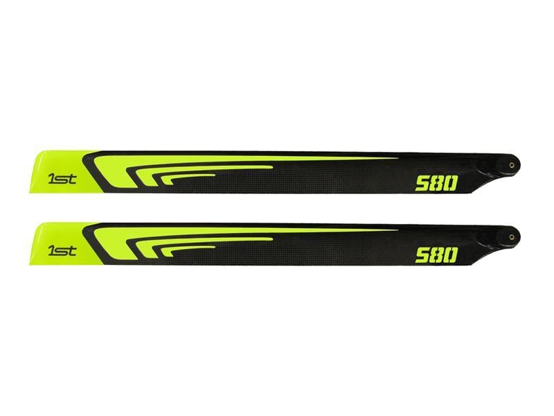 1st Main Blades CFK 580mm FBL (Yellow) - HeliDirect