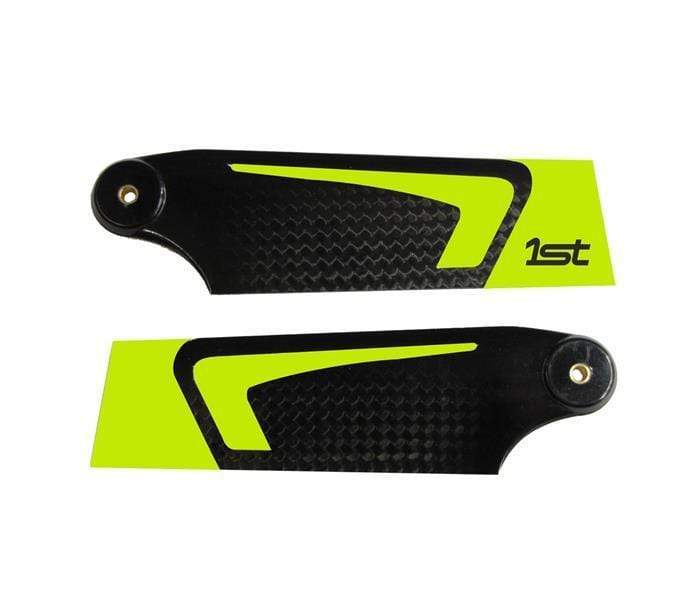 1st Tail Blades CFK 115mm (Yellow) - HeliDirect