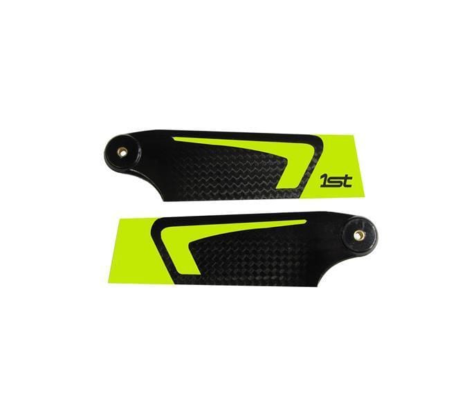 1st Tail Blades CFK 90mm (Yellow) - HeliDirect