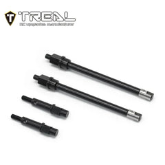 TREAL Steel Rear CVD Shafts (2pcs) for SCX24 Rear Portal Axles - HeliDirect
