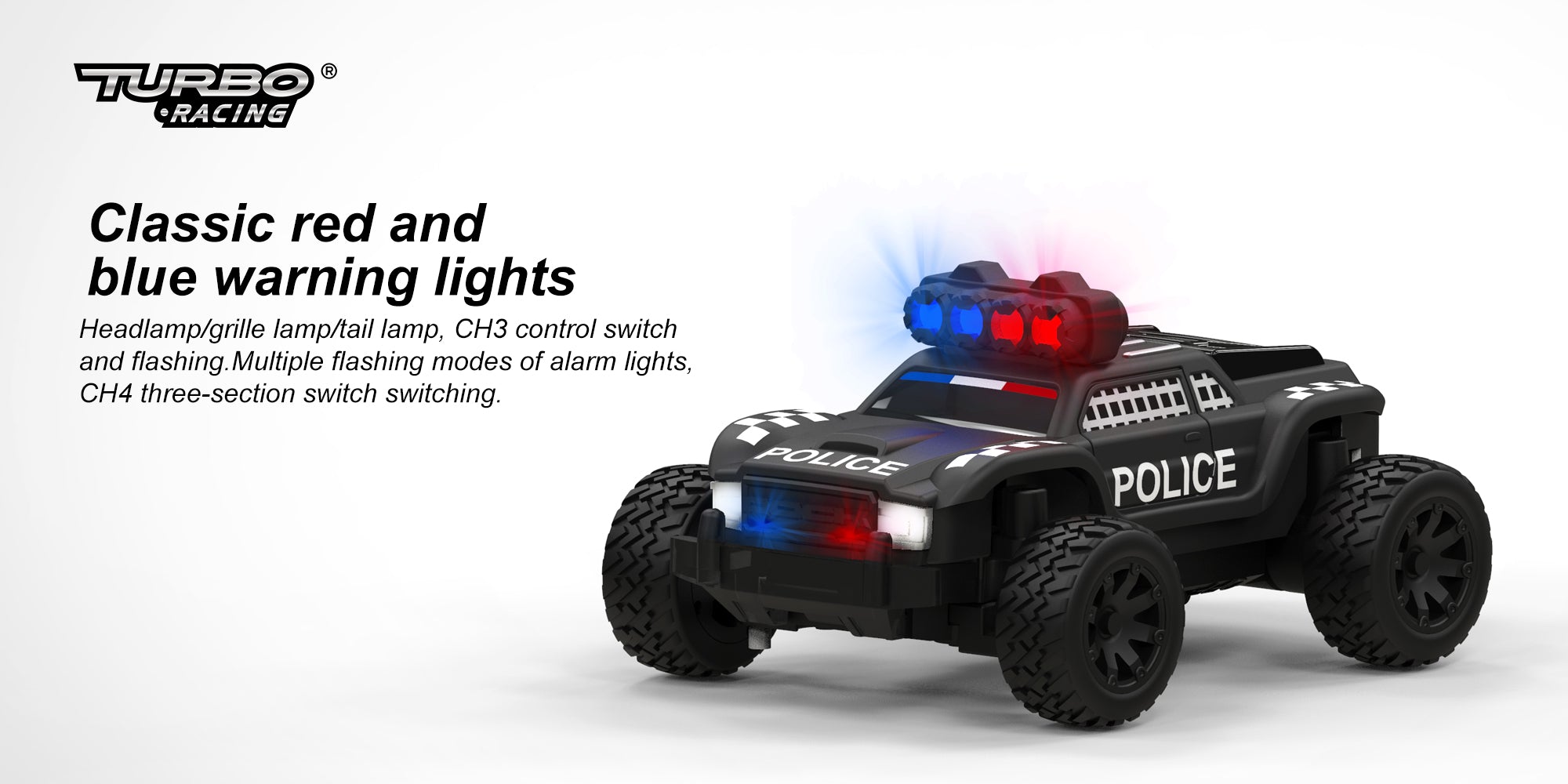 Turbo Racing C82 RTR POLICE CAR - HeliDirect