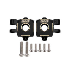 INJORA Black Brass Steering Knuckles Blocks For 1/18 TRX4M - HeliDirect