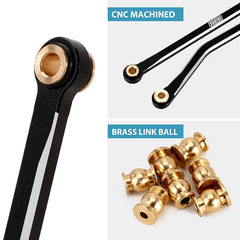 INJORA Aluminum High Clearance Chassis Links Set for 1/18 TRX4M - HeliDirect