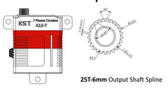 KST A12-T 12mm Digital Servo - Torque - HeliDirect