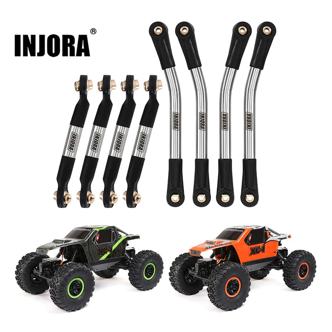 INJORA Stainless Steel High Clearance Links Set For 1/24 AX24 - HeliDirect